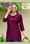 Glitz By Rangmaya Vartican Surat Short Tunic Ladies Top Wholesale Market